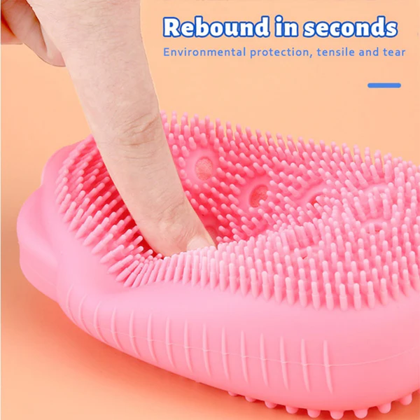 Silicone Bubble Soft Body Scrubbing Bath Brush