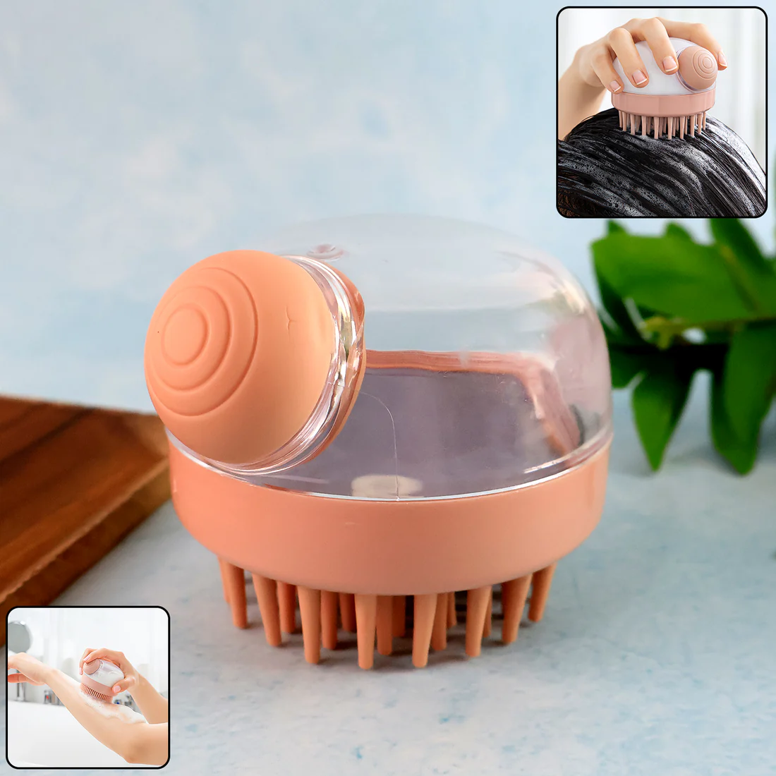Silicone Head Scalp Massager Shampoo Bru...