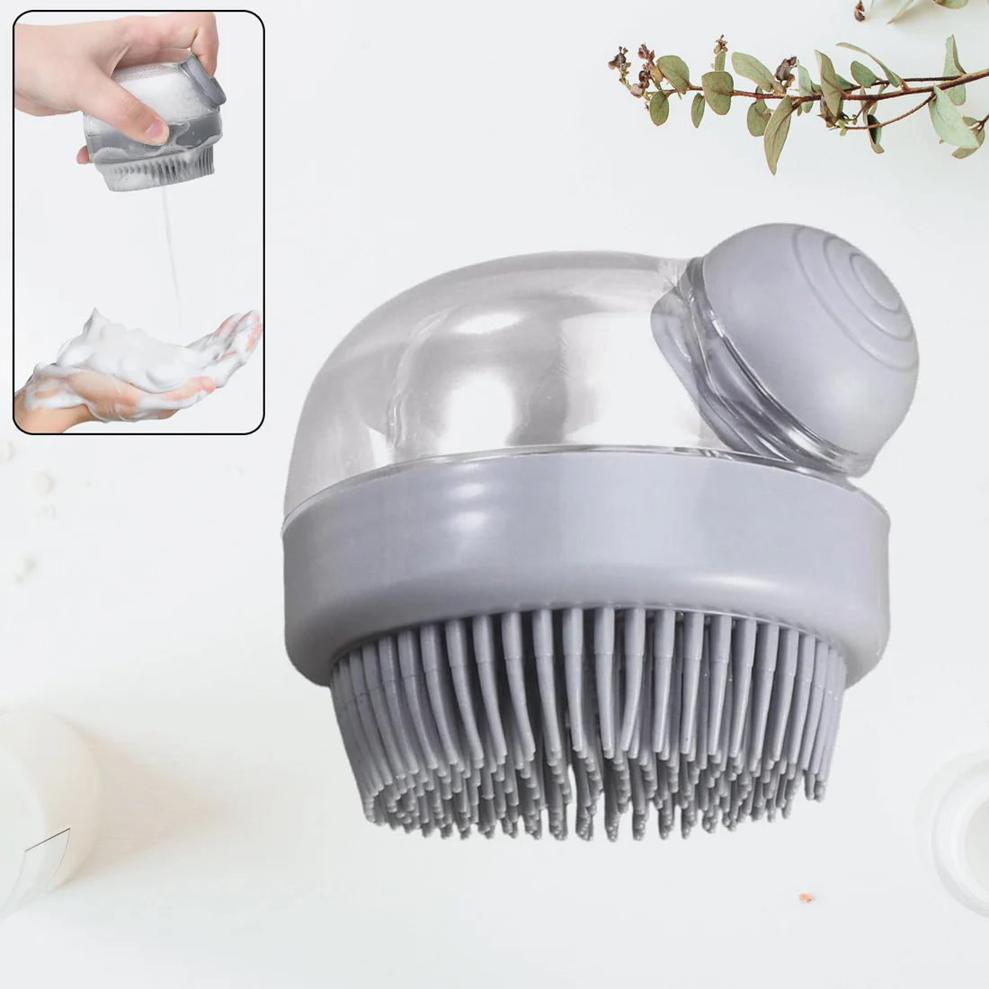 Silicone Head Scalp Massager Shampoo Brush