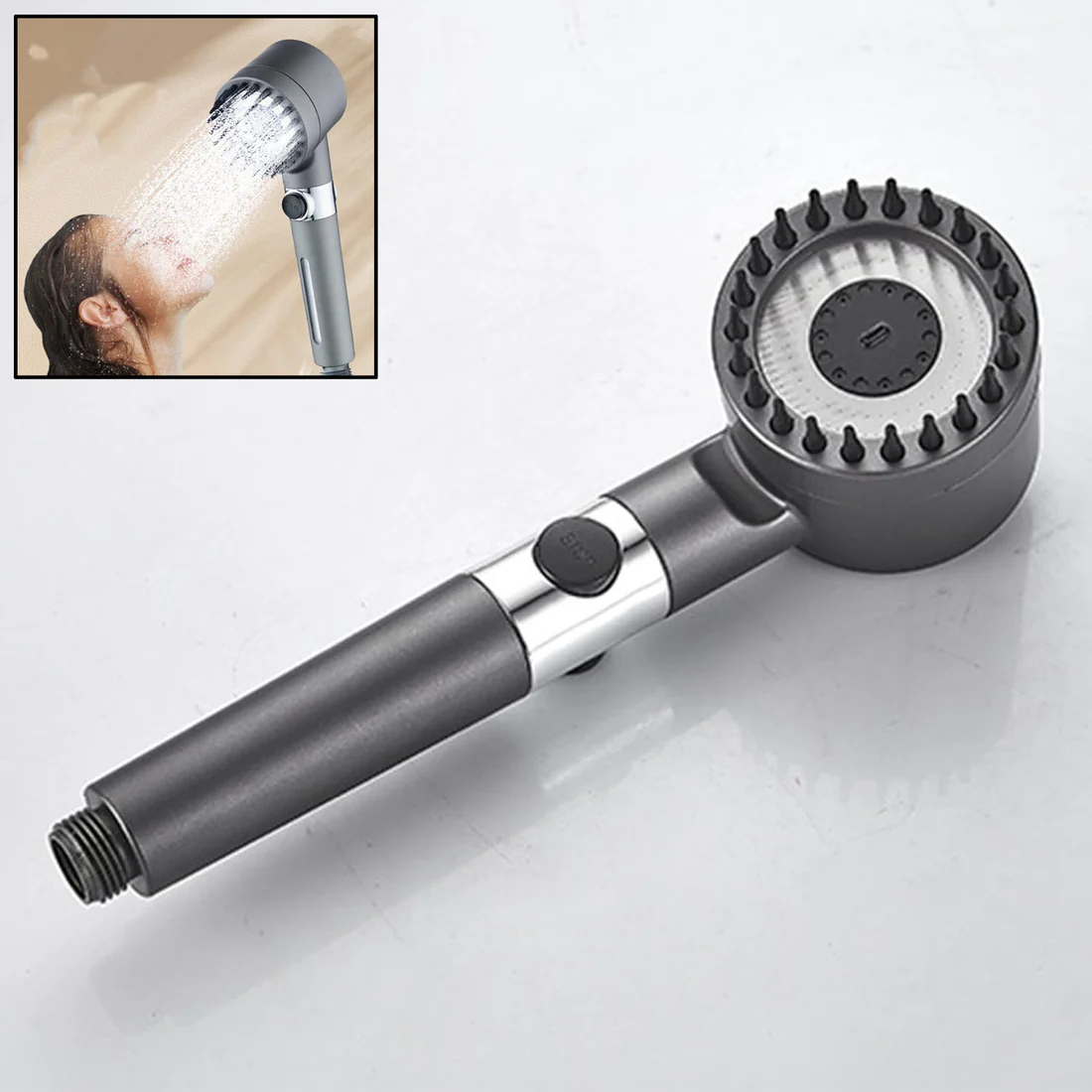 3 Mode Adjustable Shower Head with Filte...