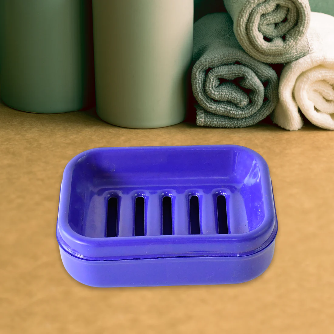 Rectangular Premium Blue Plastic Soap Ca...