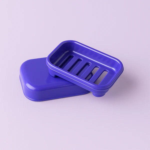 Rectangular Premium Blue Plastic Soap Case