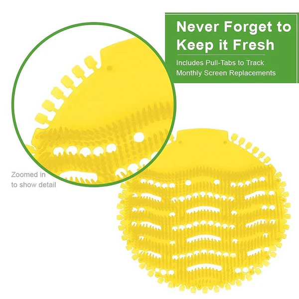 Urinal Screen Deodorizer Mat Set of 2