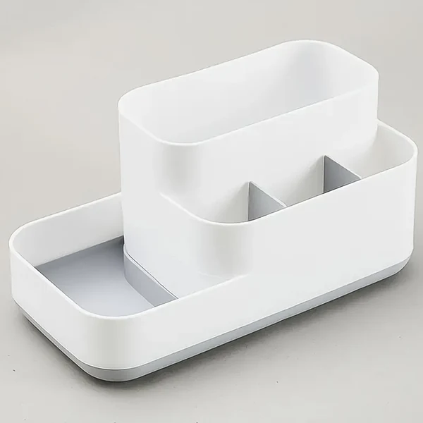 Plastic 5 Compartment Multipurpose Bathroom Organizer