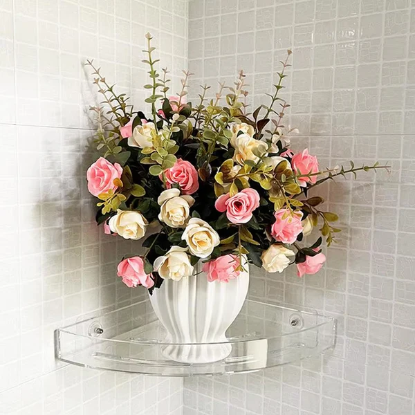 Plastic Bathroom Corner Shelf Rack Set of 3