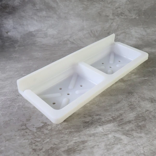 Wall Mounted Double Compartment Soap and Sponge Holder