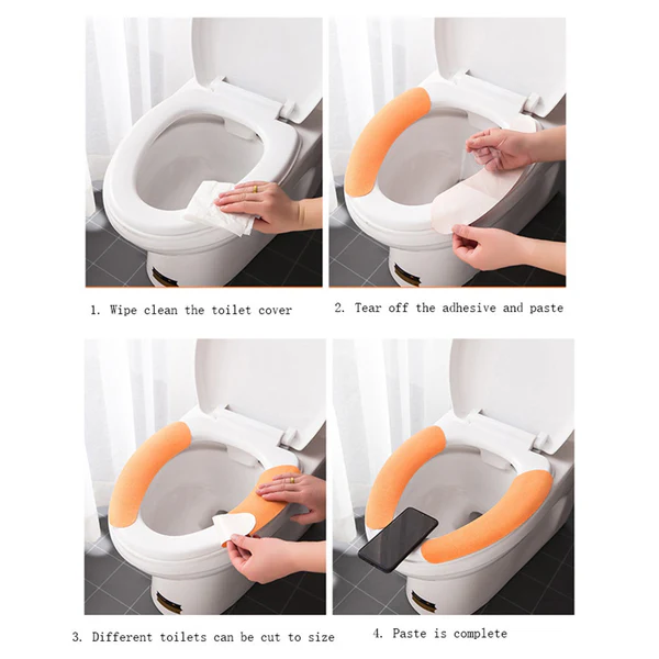 Soft Warm Washable Toilet Seat Cover Cushion