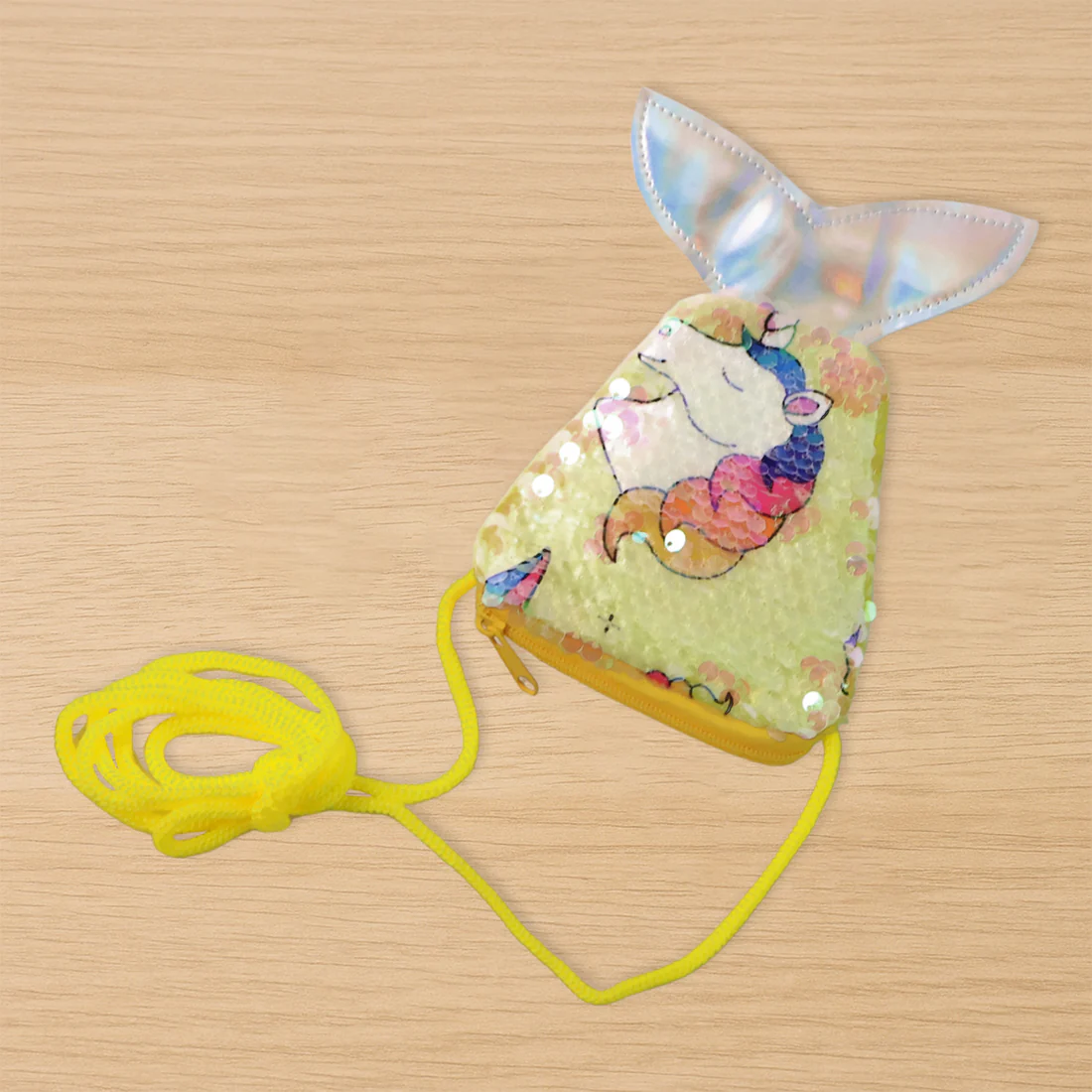 Mermaid Tail Shaped Kids Sling Bag - (1 Pc)