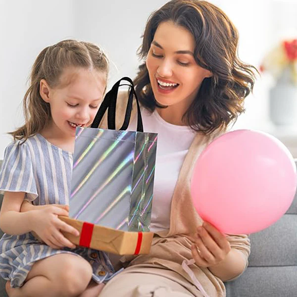 Birthday Gift Bag, Reusable Party Gift Bags (1 Pc / Mix Design)