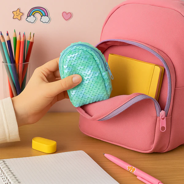 Mini Sequin Zipper Pouch - (1 Pc)