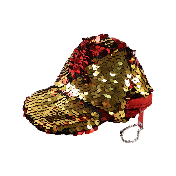Stylish Sequin Mini Cap-Shaped Coin Purse (1 Pc)