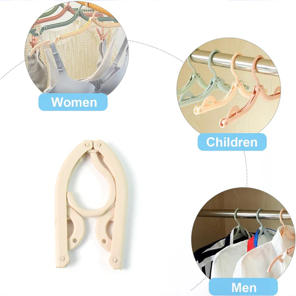 Portable Folding Travel Clothes Hanger Lightweight