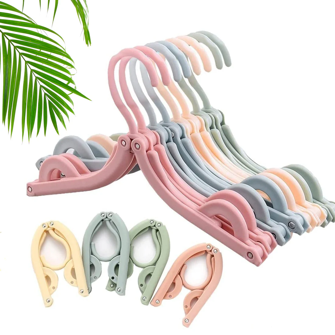 Portable Folding Clothes Hangers Set of...