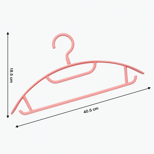 Ganesh Durable Plastic Clothes Hangers Set of 6