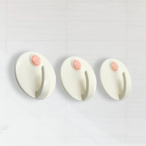 Heavy Duty Self Adhesive Wall Hooks Set of 3