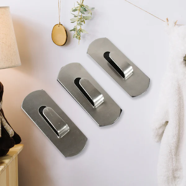 Stainless Steel Waterproof Self Adhesive Wall Hooks