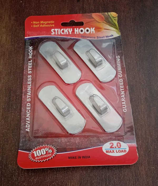 Stainless Steel Waterproof Self Adhesive Wall Hooks