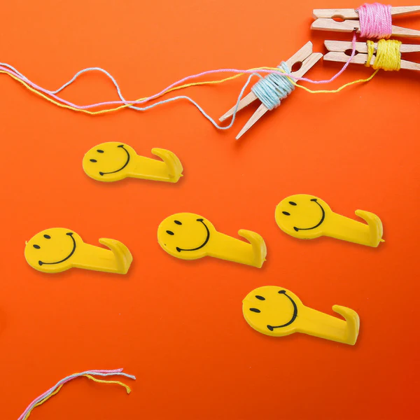 Adhesive Hooks Set of 5 for Keys and Daily Essentials