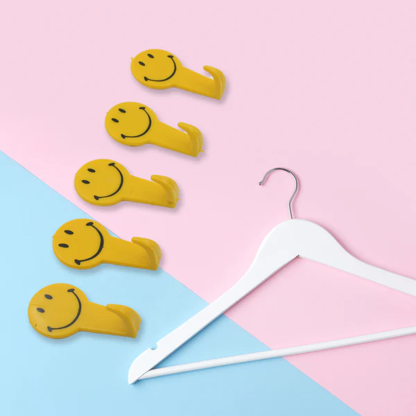 Adhesive Hooks Set of 5 for Keys and Daily Essentials