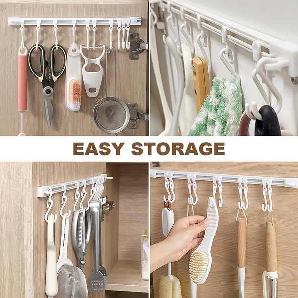 Wall Mounted Kitchen Storage Rack Organizer Set