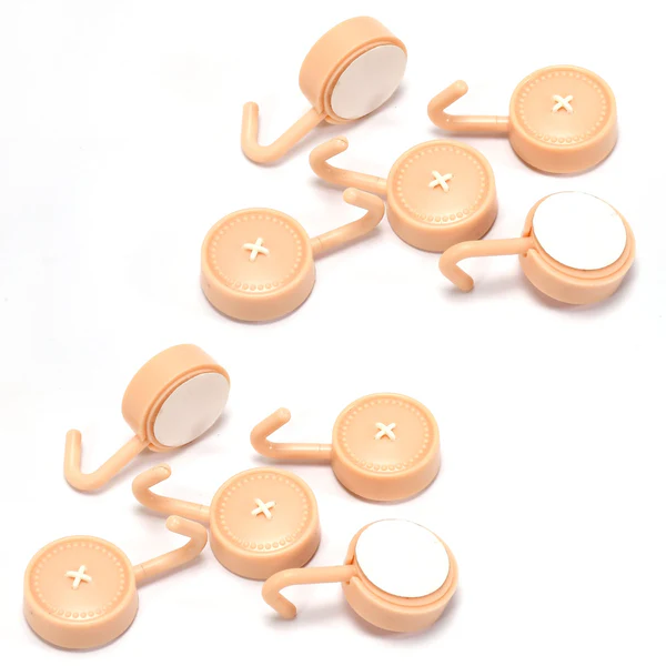 Self Adhesive Sticky Wall Hooks Set of 10 for Home Use
