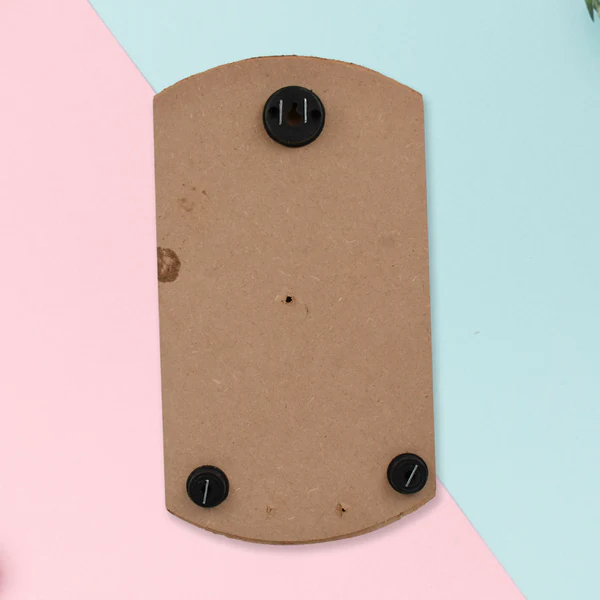 Decorative Wooden Vertical Wall Scenery with Hanging Hooks