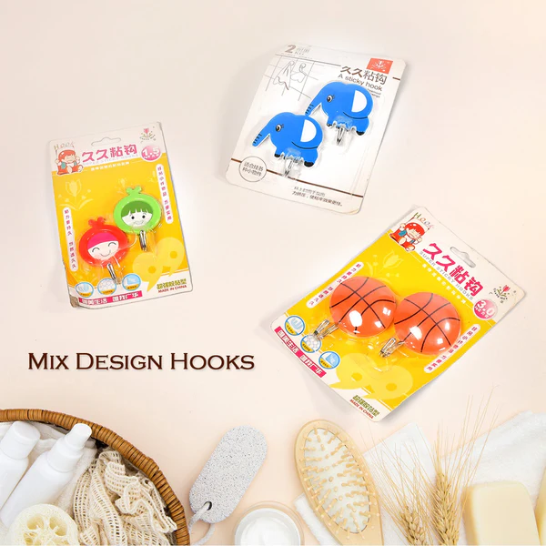 Premium Strong Adhesive Wall Hooks Set of 10 for Home