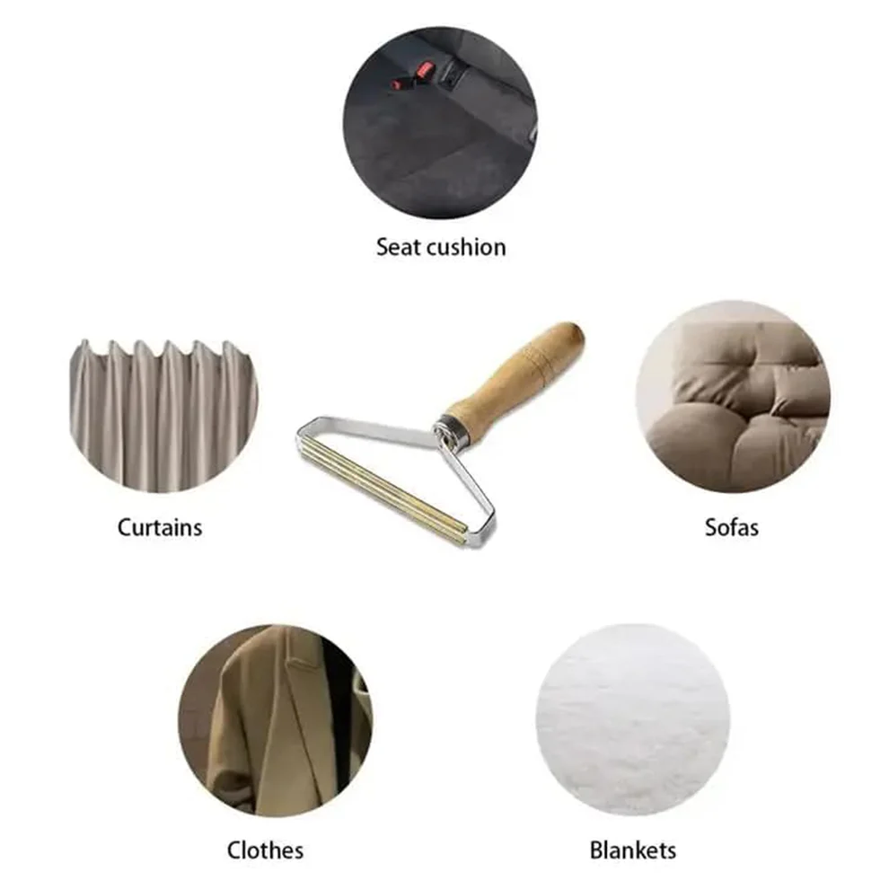 Portable Double Sided Lint Remover for Clothes and Fabric