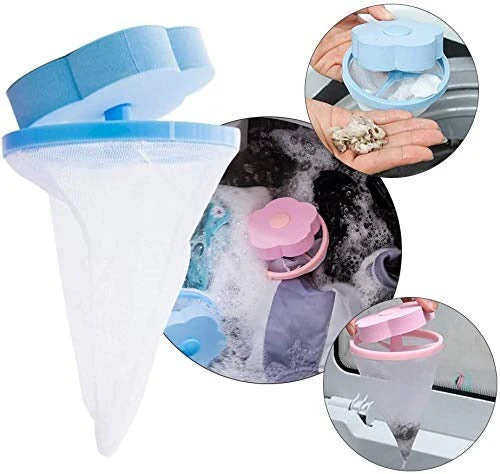 Washing Machine Floating Lint Filter Mesh Bag Hair Catcher