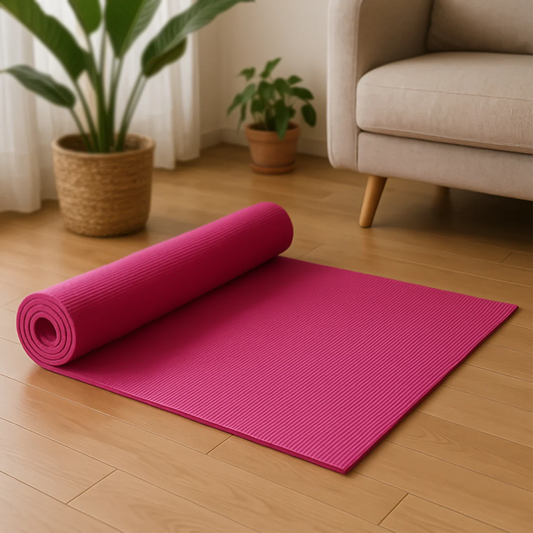 Eco Friendly Non Slip Yoga Mat for Gym a...