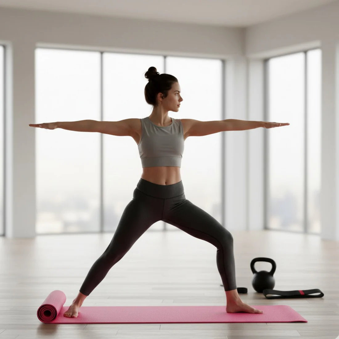 Eco Friendly Non Slip Yoga Mat for Gym and Home Exercise