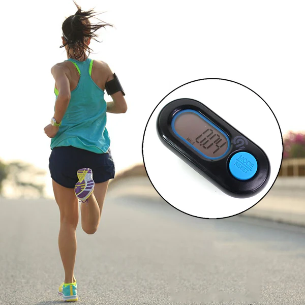 Digital Step and Distance Pedometer with LCD Display