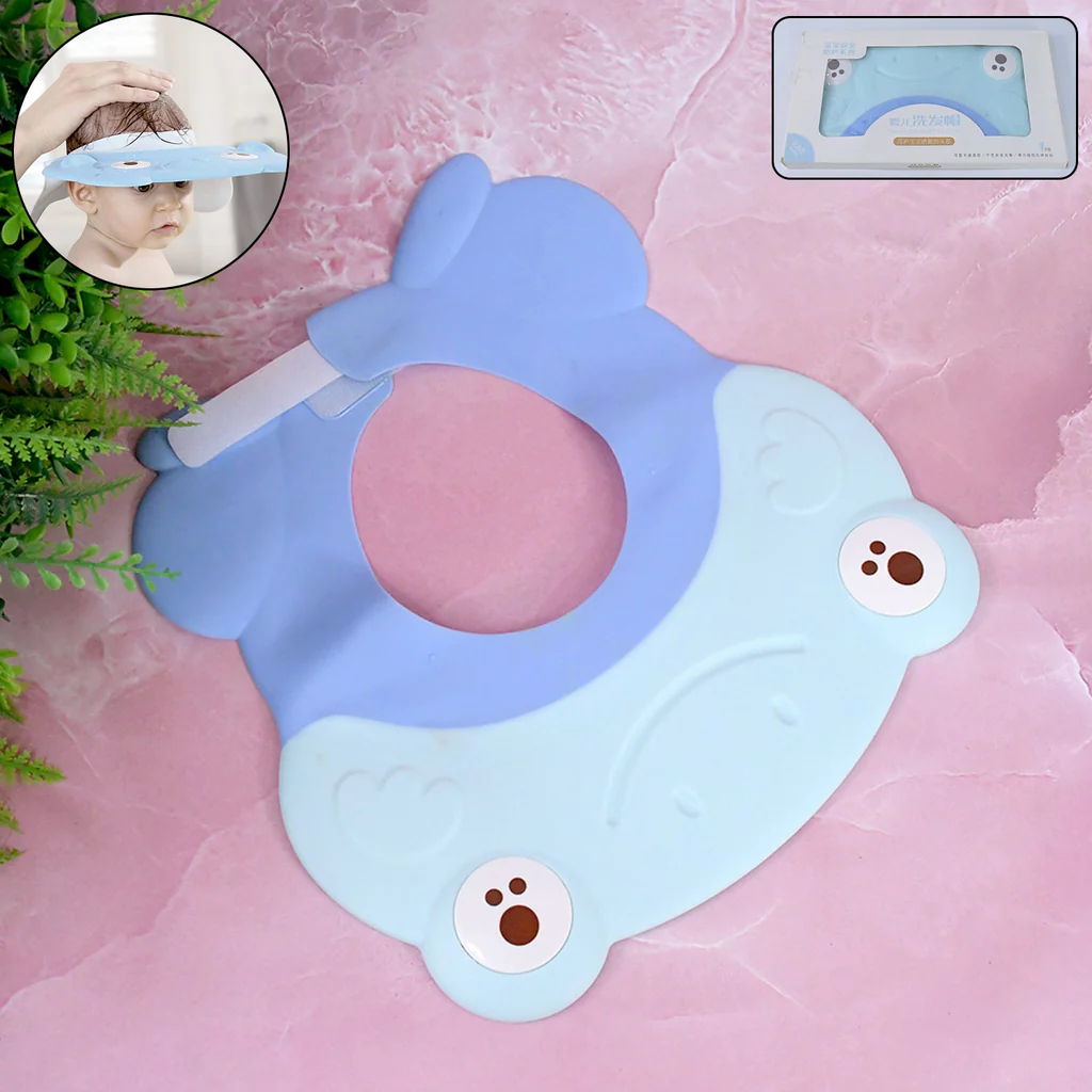 Soft Silicone Baby Shower Cap for Gentle...