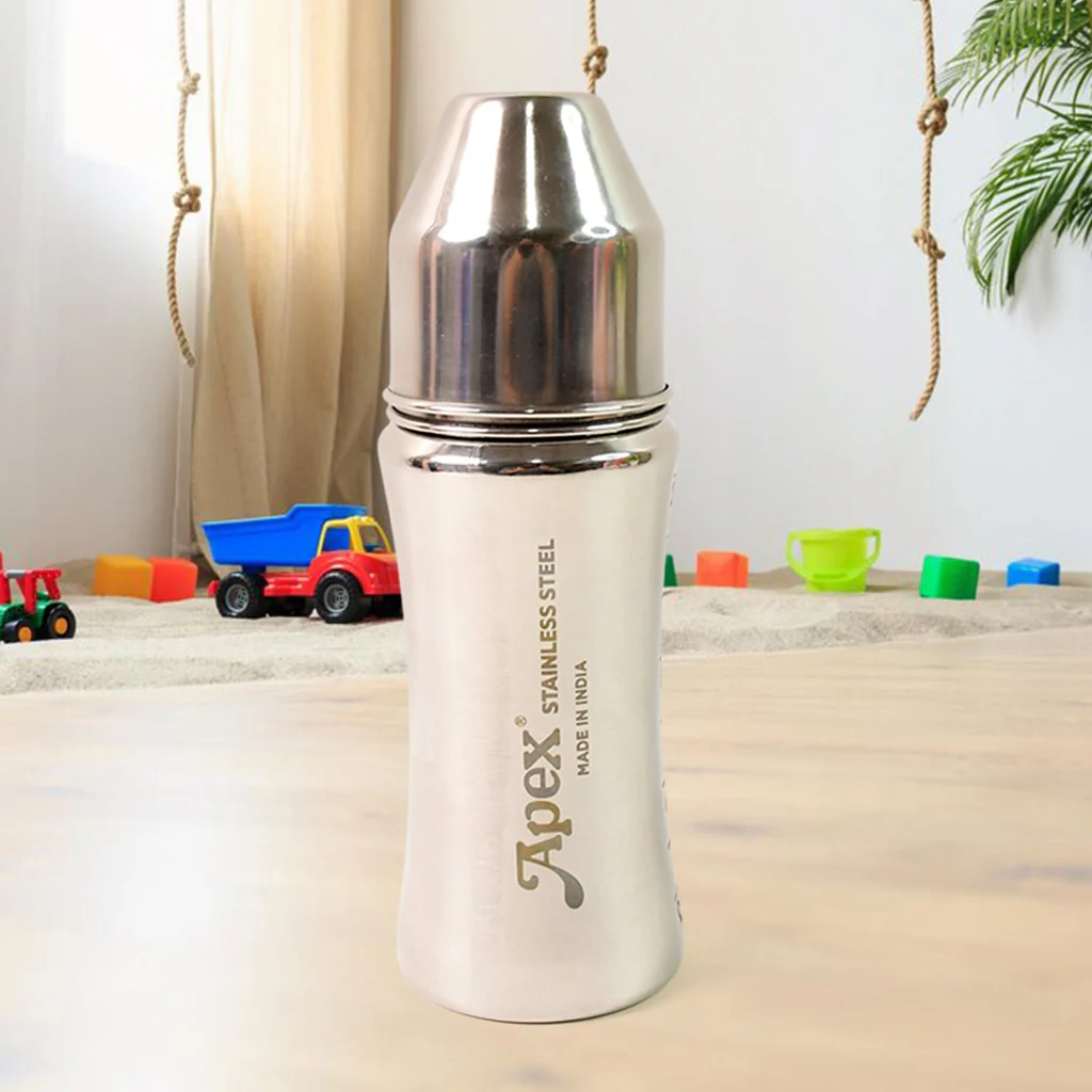 Stainless Steel Little Champ Baby Feeding Bottle 250 ML