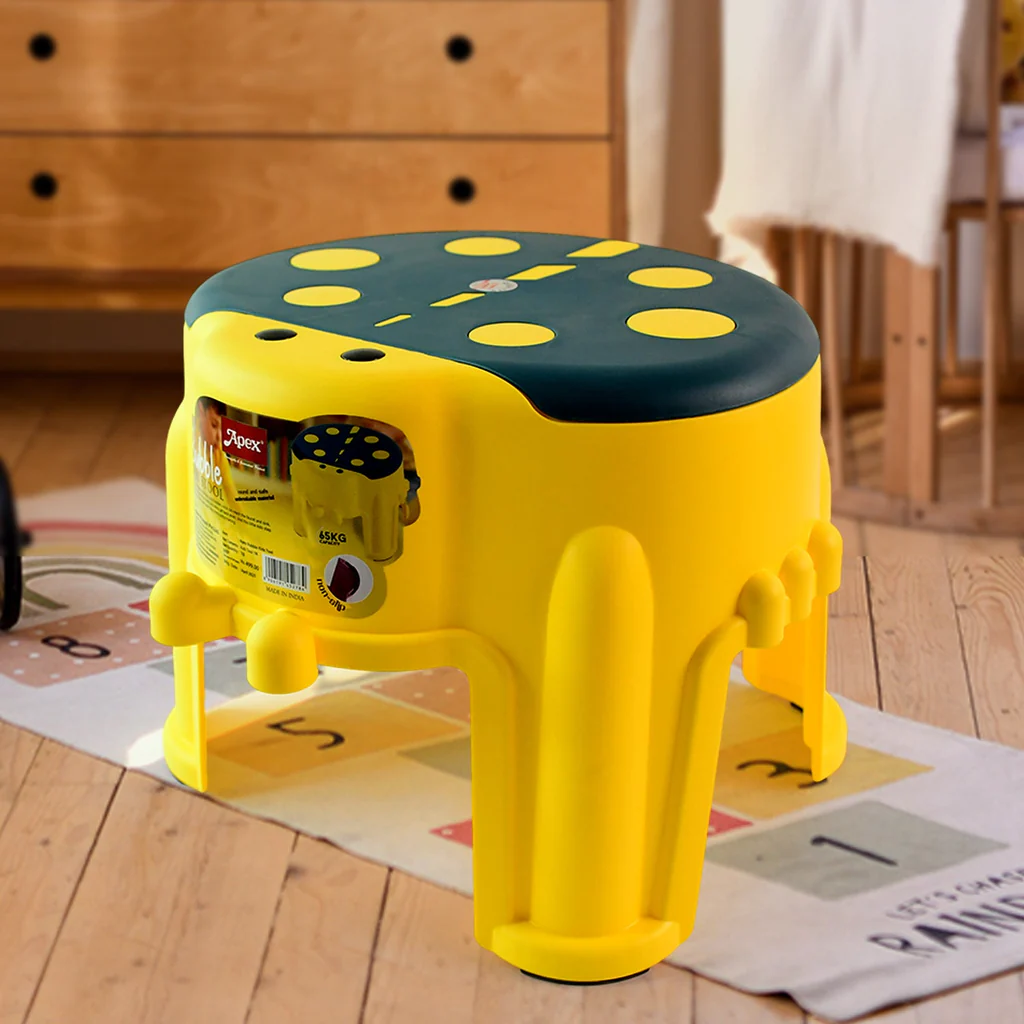 Plastic Kids Step Stool Durable Bubble Design Stool