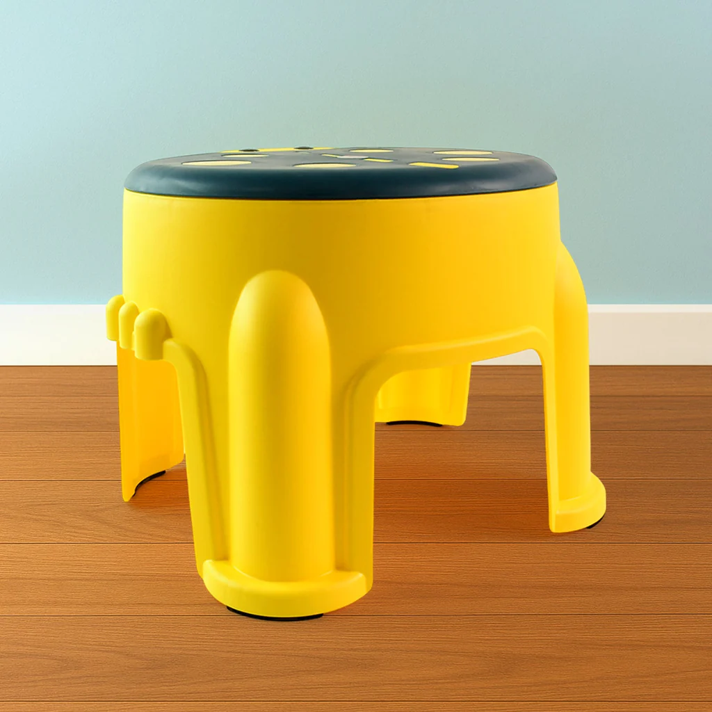Plastic Kids Step Stool Durable Bubble Design Stool