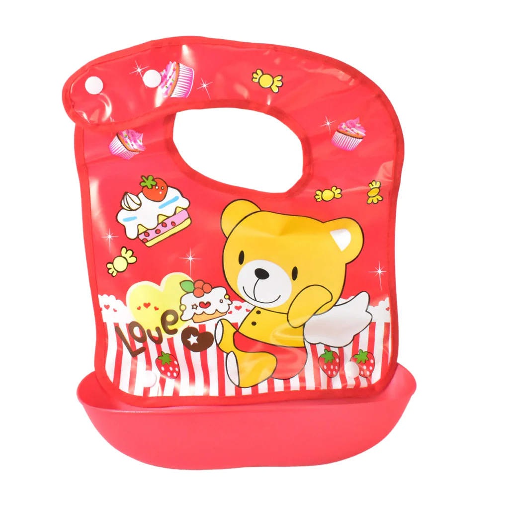 Waterproof BPA Free Reusable Soft Baby Feeding Bib