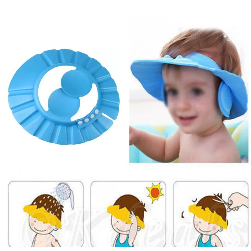 Soft Adjustable Baby Shower Cap for Safe Bath Time