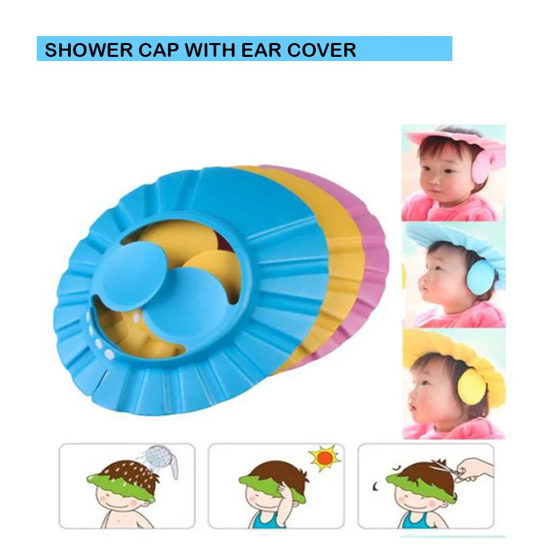 Soft Adjustable Baby Shower Cap for Safe Bath Time