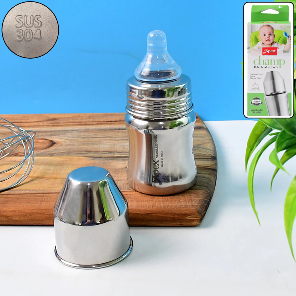Premium Stainless Steel Baby Feeding Bot...