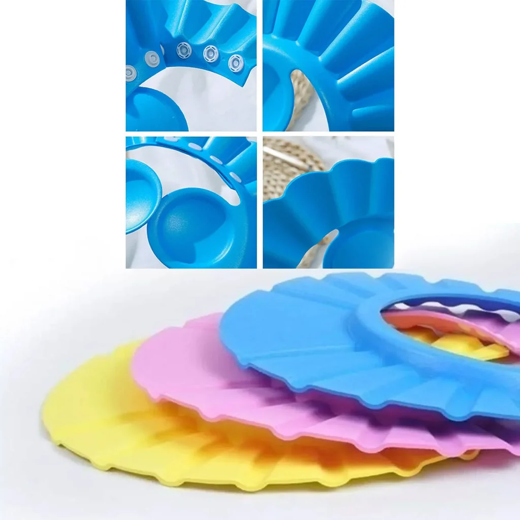 Soft Baby Shower Cap Splash Proof Eye and Ear Protection