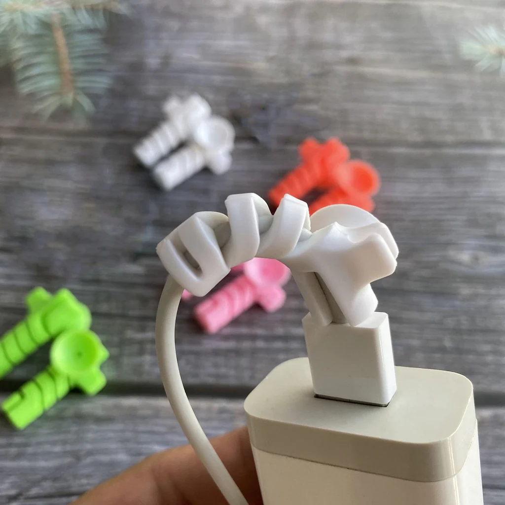 Cable Protector Saver with Suction Winder Pack of 4