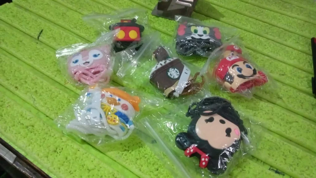 Cartoon Silicone Charger Cover Case for iPhone