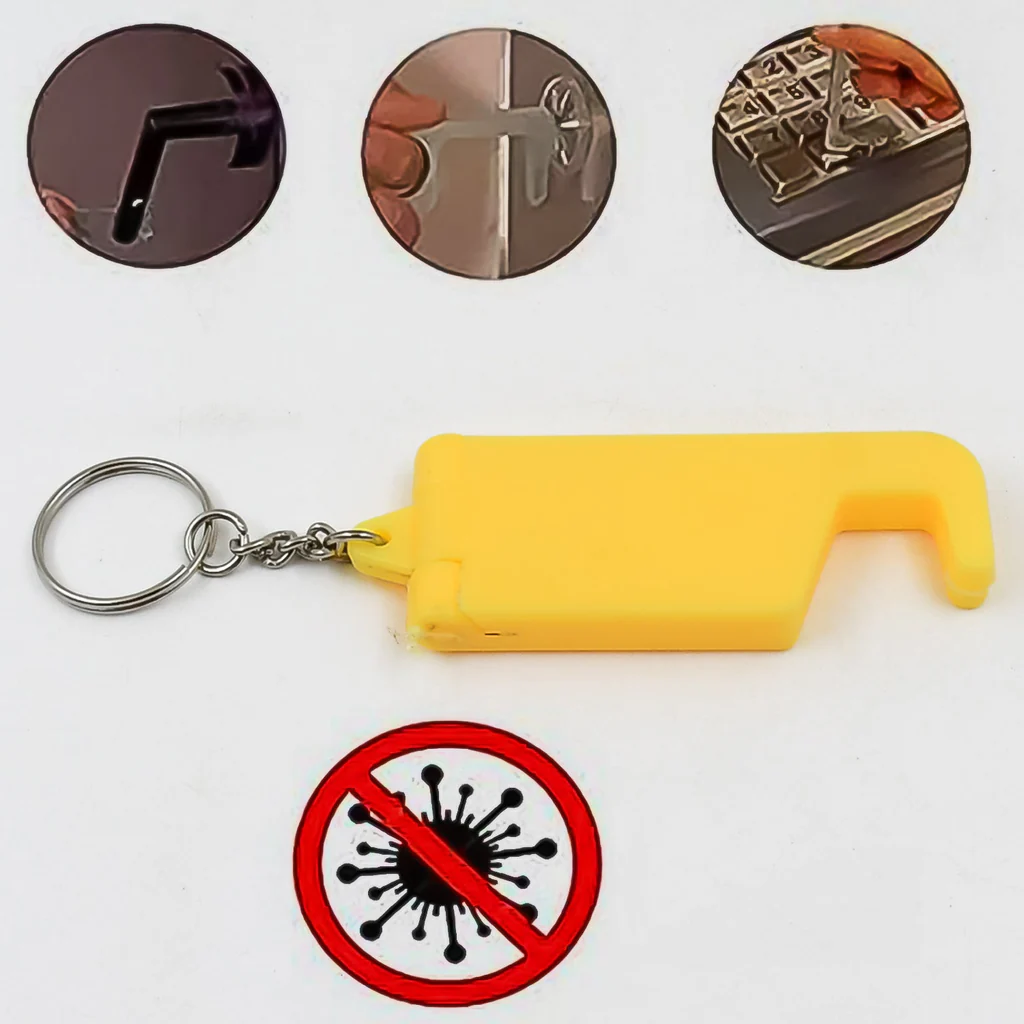 2 in 1 Plastic Keychain Mobile Stand Holder