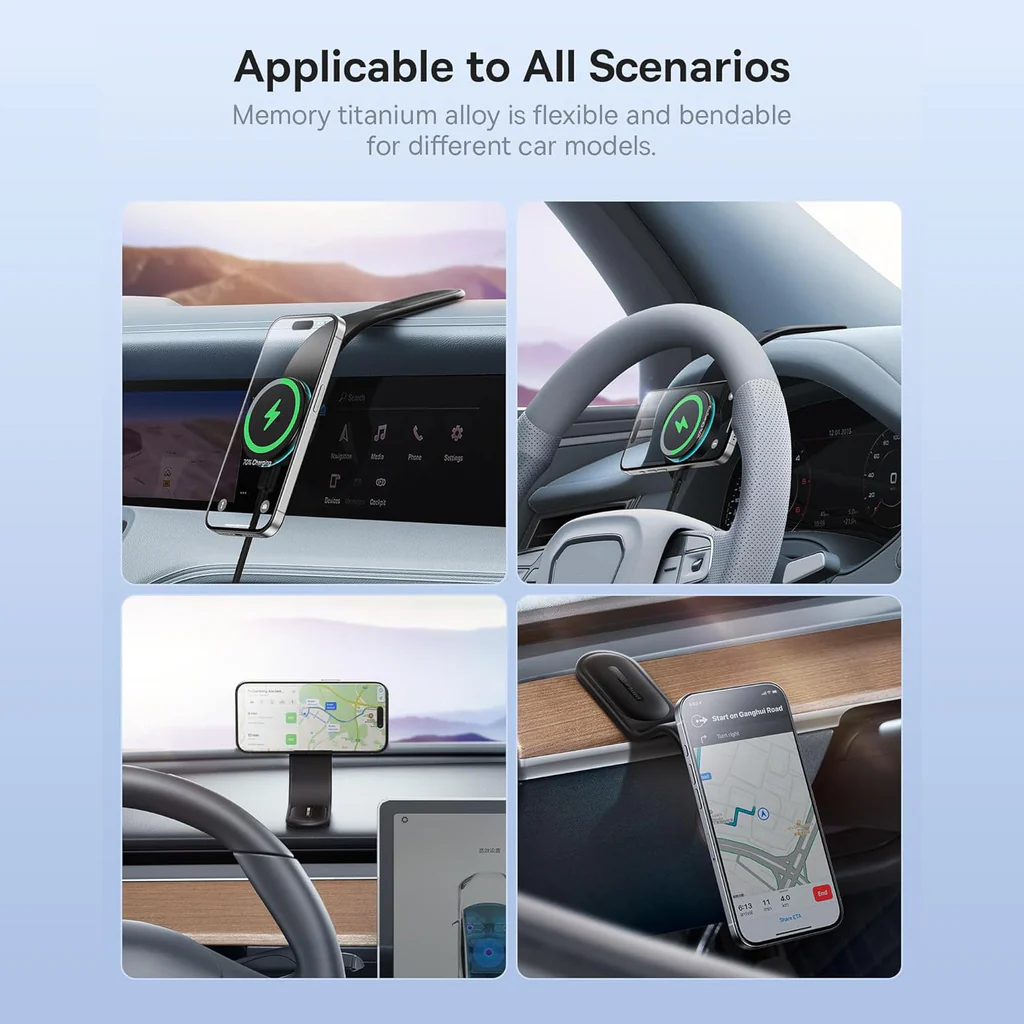 15W Wireless Car Charger Phone Holder Mount