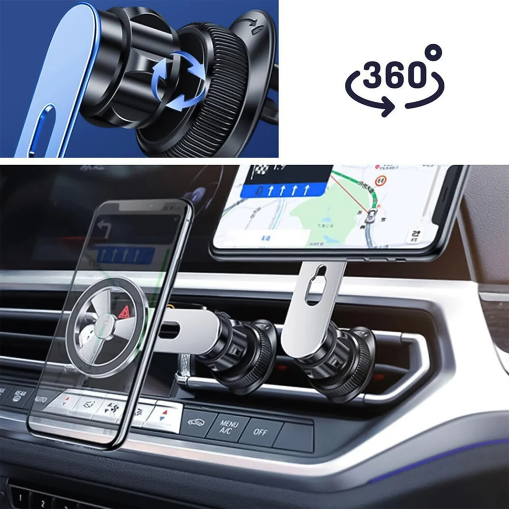 360 Rotatable Foldable Air Vent Magnetic Phone Holder