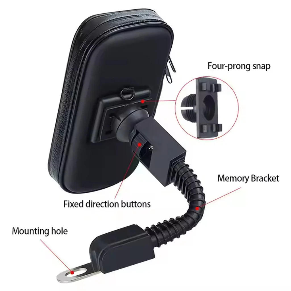 Weather Resistant Bike Phone Holder Case Mount