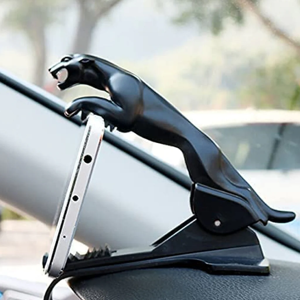 Jaguar Leopard Shape Car Mobile Phone Clip Holder