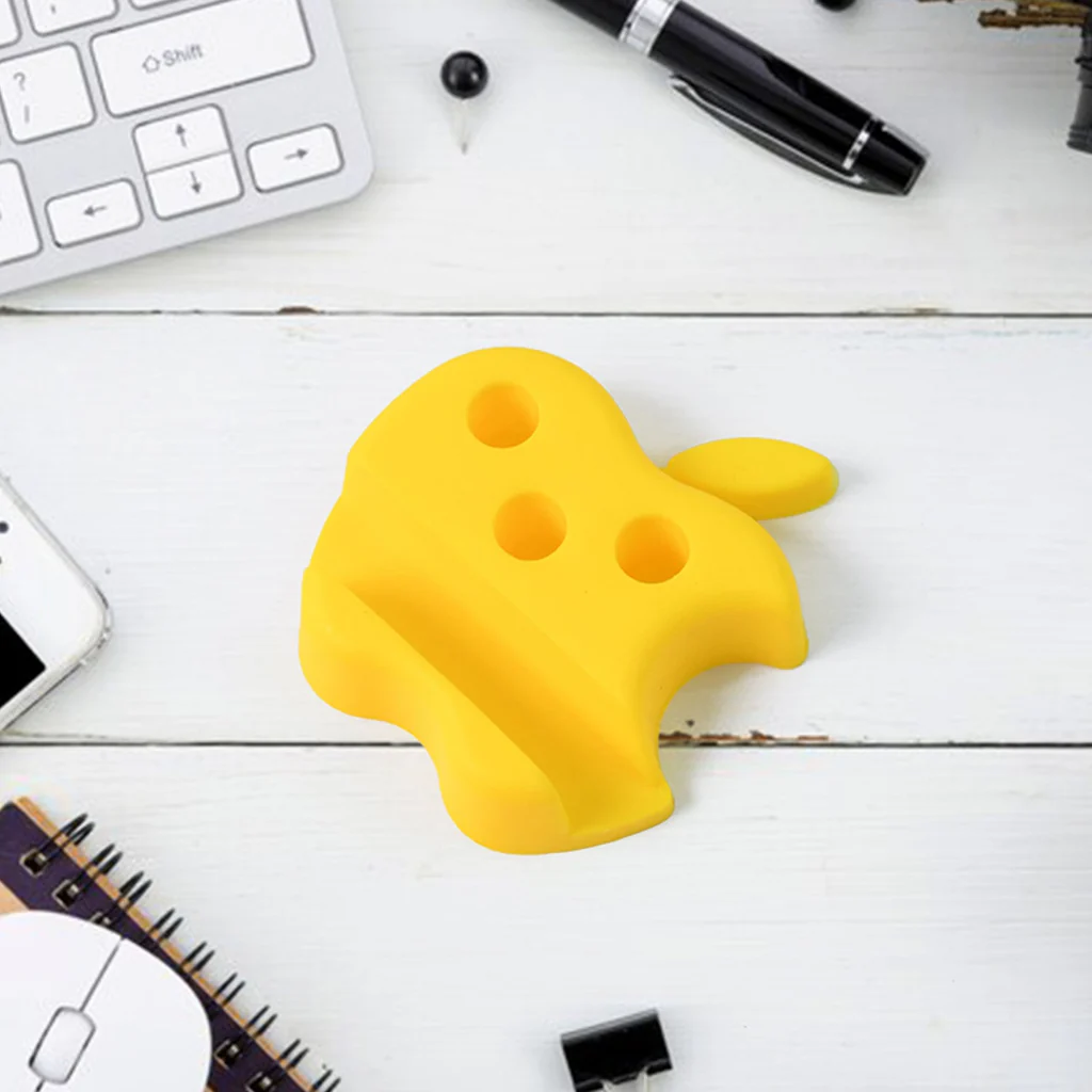 Apple Shape Mobile Stand with Pen Holder Mix Colour