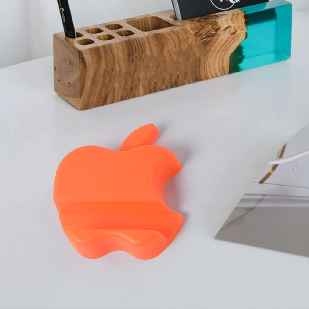 Apple Shaped Plastic Mobile Phone Holder Mix Colour